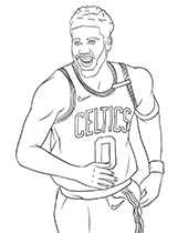 Printable basketball coloring pages