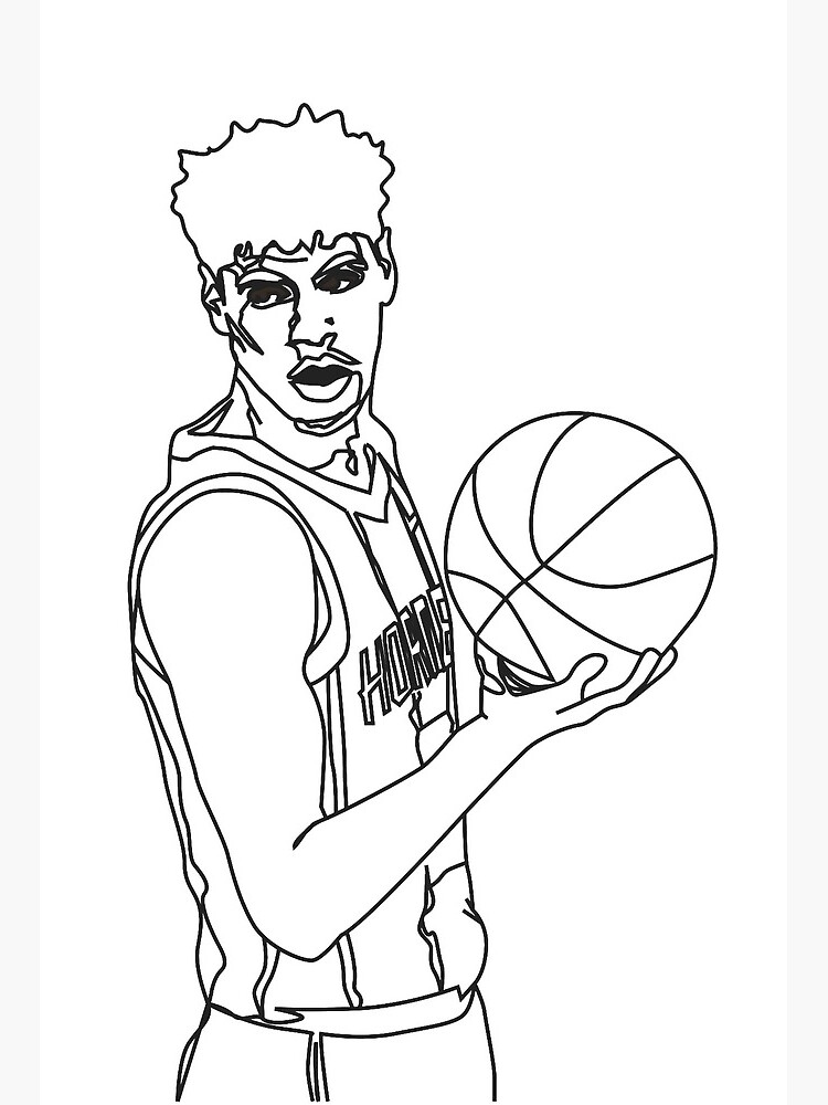 Lamelo ball charlotte art board print for sale by third