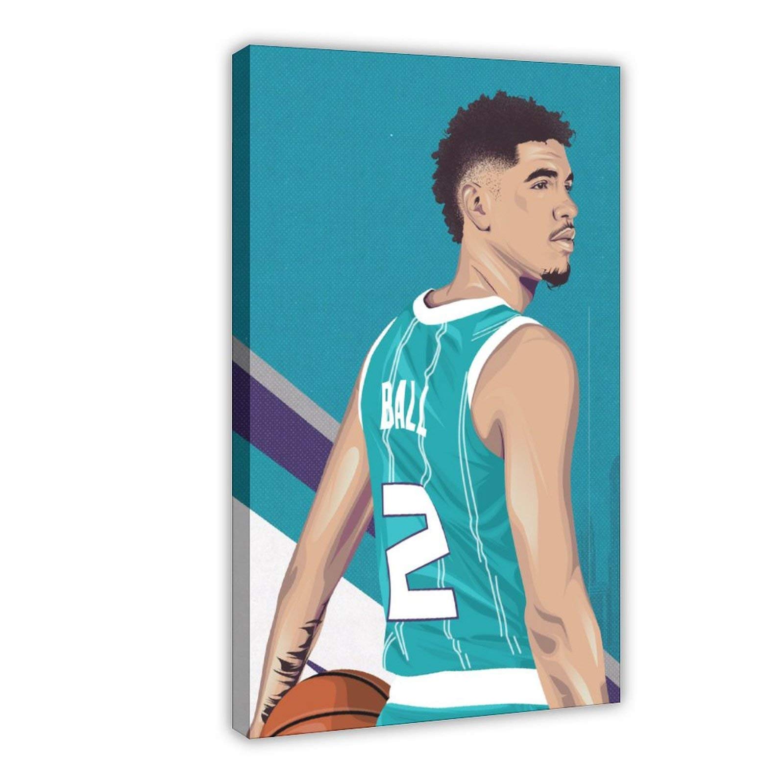 Lamelo ball poster basketball portrait art nvas bedroom wall art decor picture print offices dorm room decor gifts framexinchxcm home