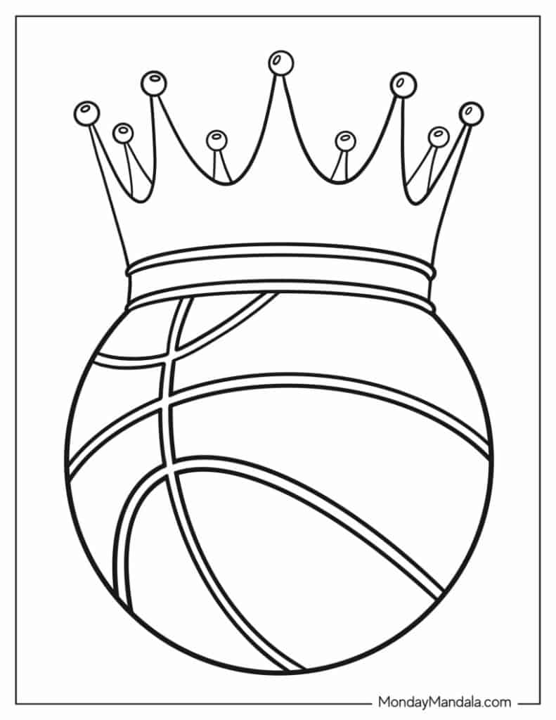 Nba basketball coloring pages free pdf printables