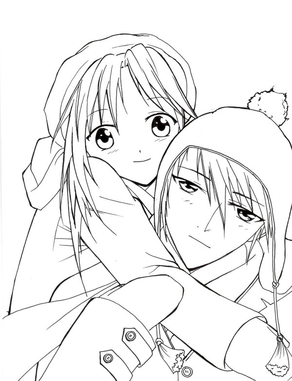 Anime coloring pages