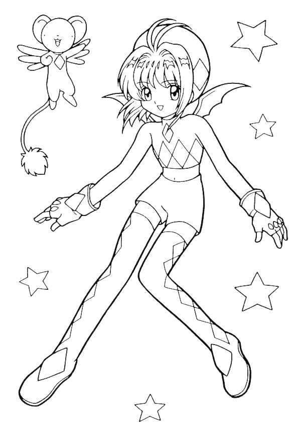 Anime coloring pages