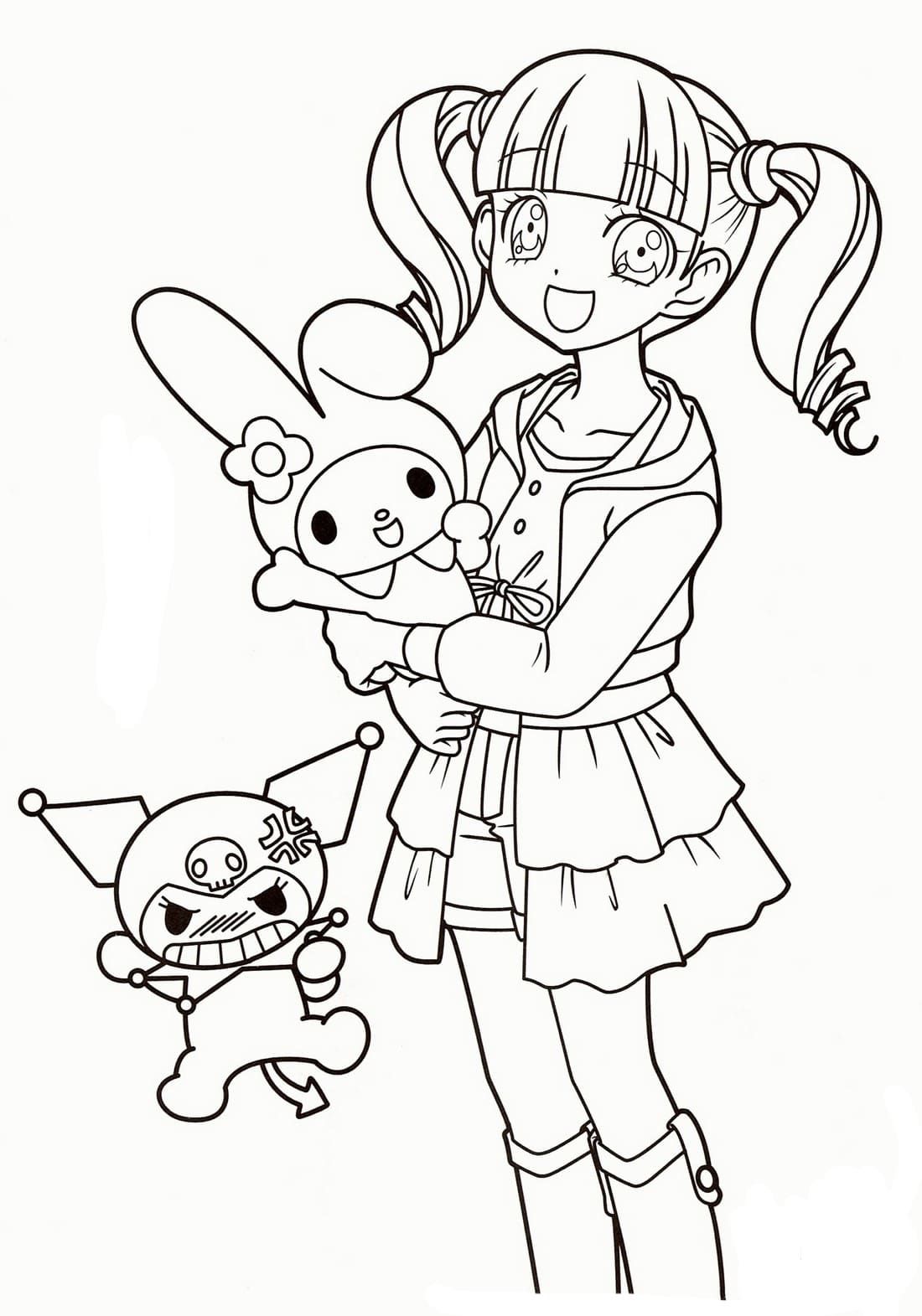 Printable sanrio coloring pages pdf