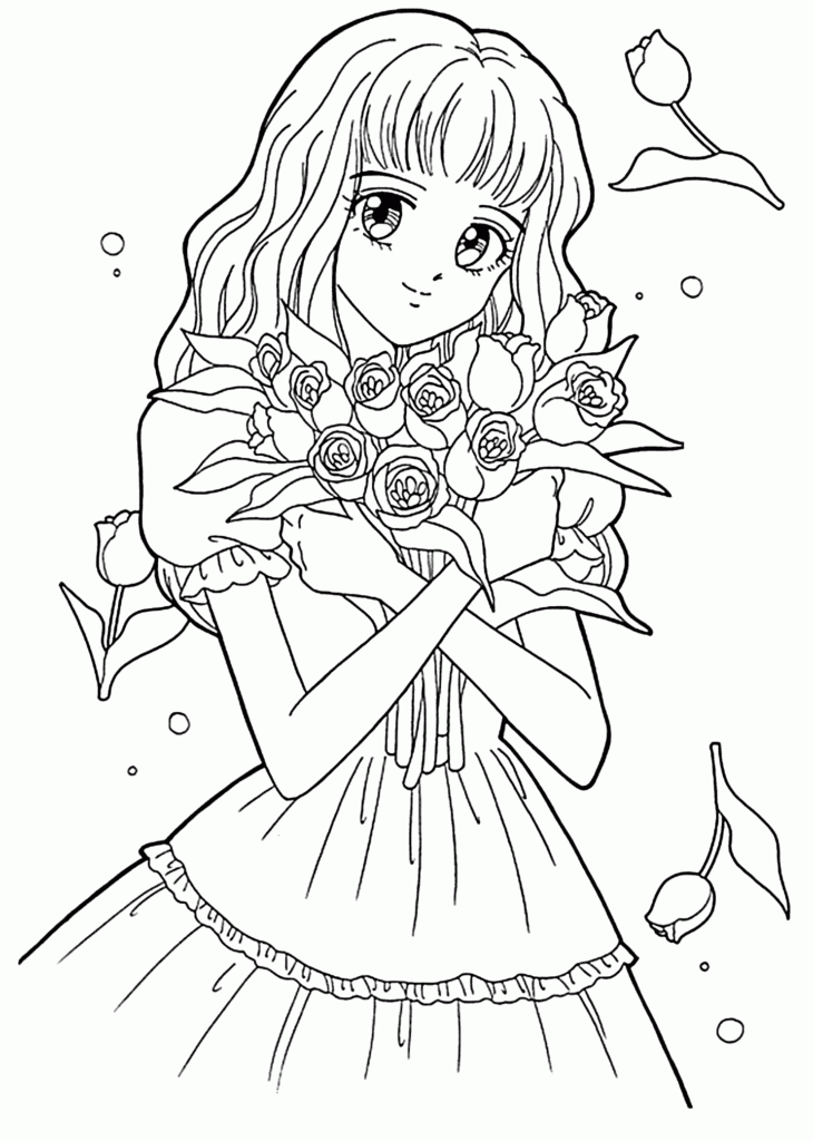 Anime coloring pages