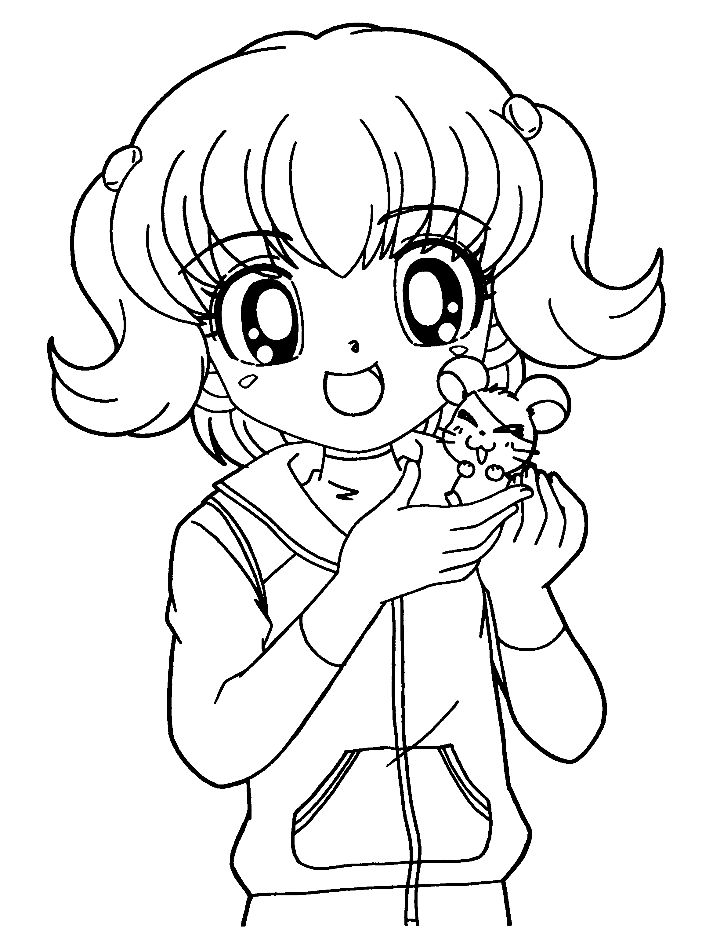 Anime coloring pages