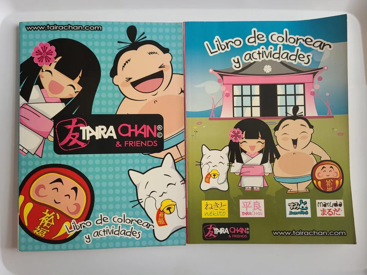 Taira chan friends anime coloring books libro de colorear y actividades c