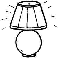 Desk lamp coloring pages