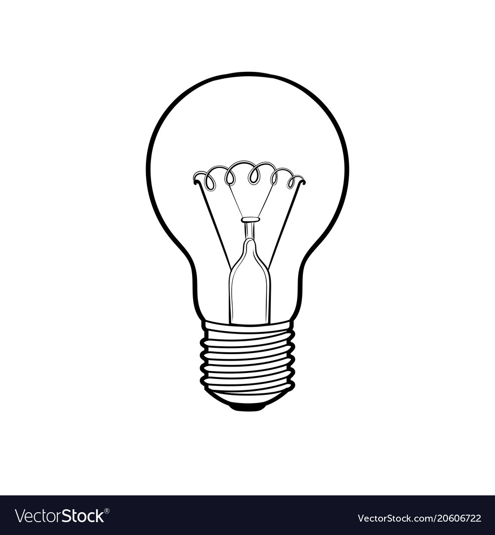 Lamp shine coloring book royalty free vector image