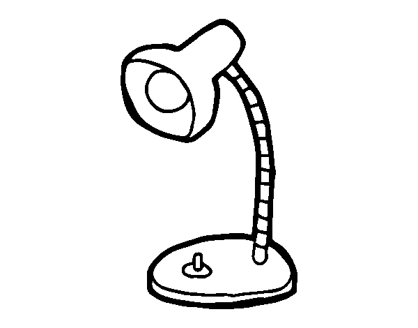 Small desk light coloring page