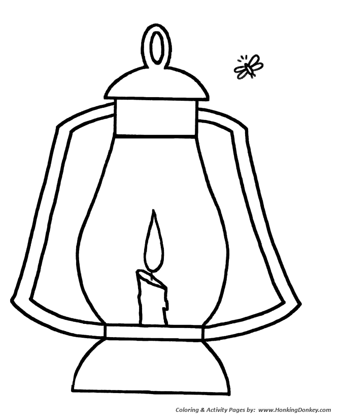 Simple shapes coloring pages free printable simple shapes lantern and firefly coloring activity pages for pre