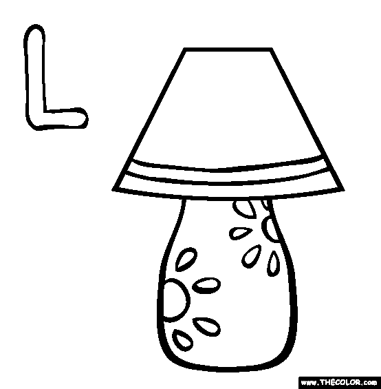 L coloring page free l online coloring