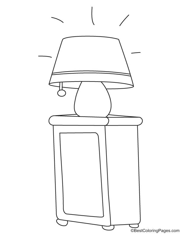 Bright table lamp coloring page download free bright table lamp coloring page for kids best coloring pages