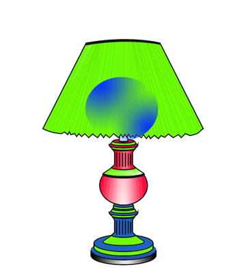 Lamp coloring pages for kids to color and print