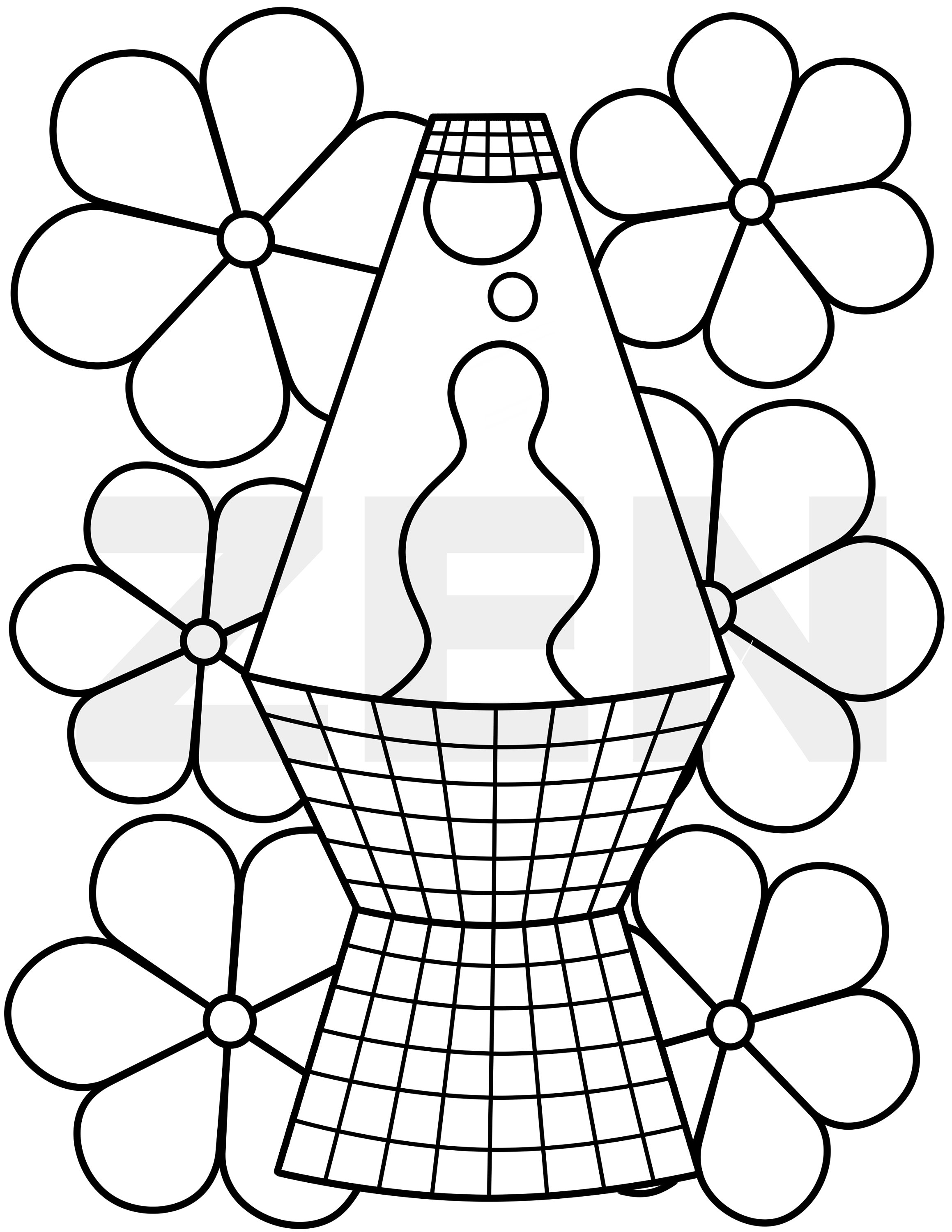 Lava lamp printable adult coloring page coloring page for adults and kids printable coloring sheets groovy coloring page