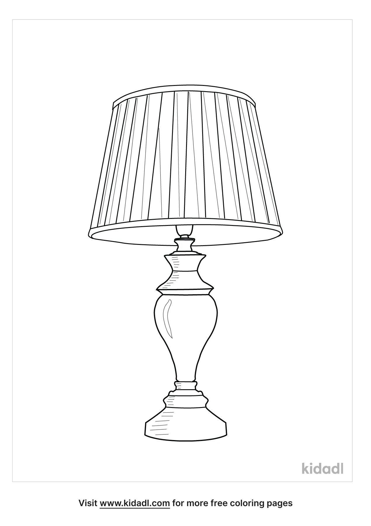 Free lamp coloring page coloring page printables