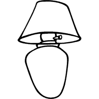 Table lamp coloring pages