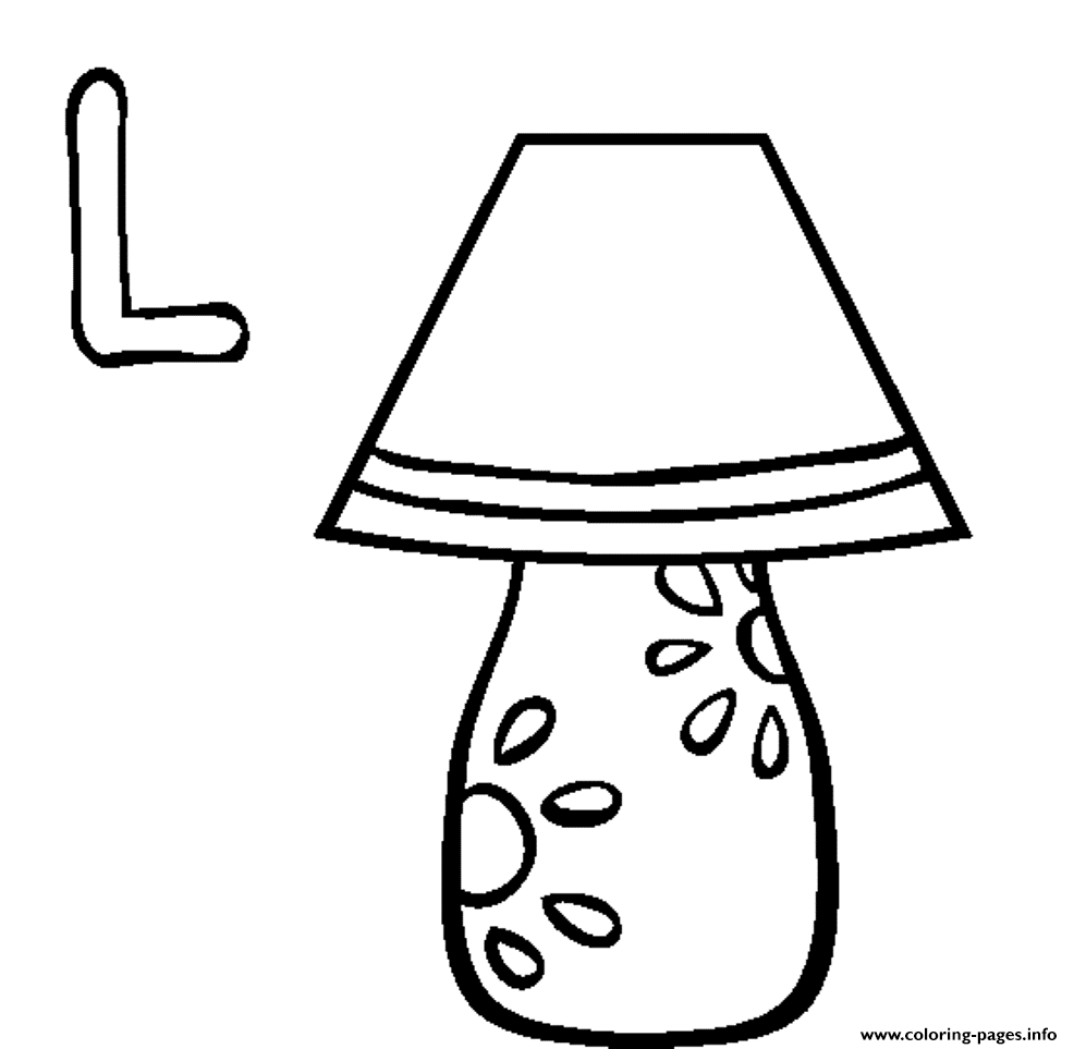 Lamp alphabet s freeb coloring page printable