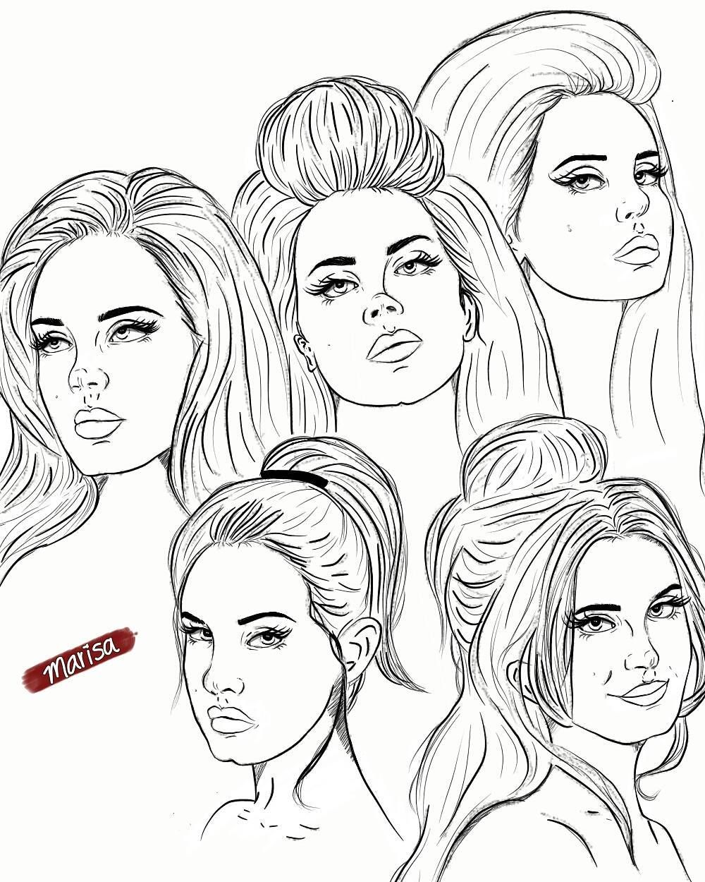 Lana del rey ldr art lana del rey art coloring book pages lana del rey