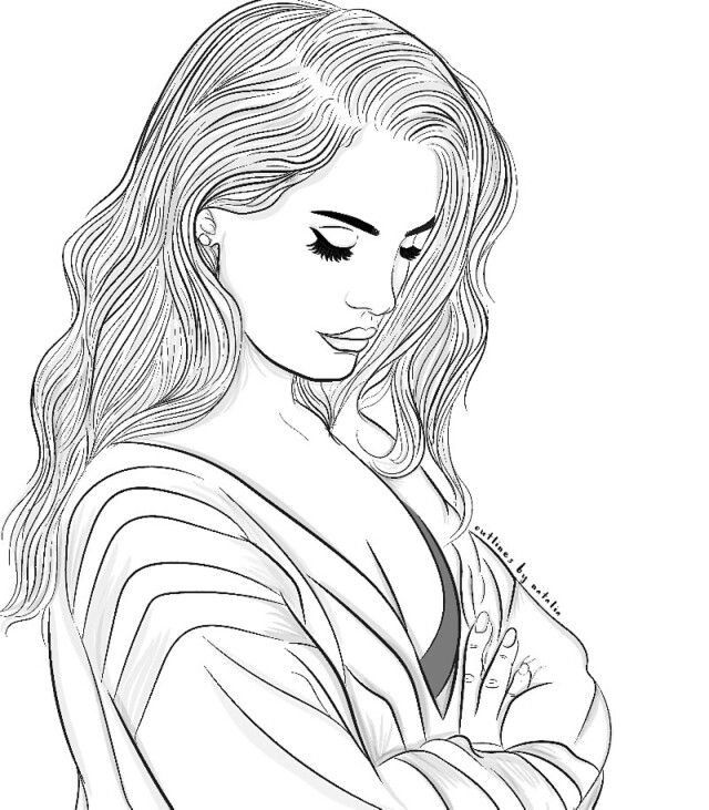 Lana del rey ldr art lana del rey art tumblr outline tumblr girl drawing