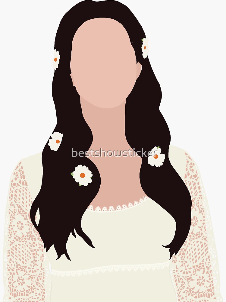 Lana del rey portrait sticker for sale by bestshowsticker