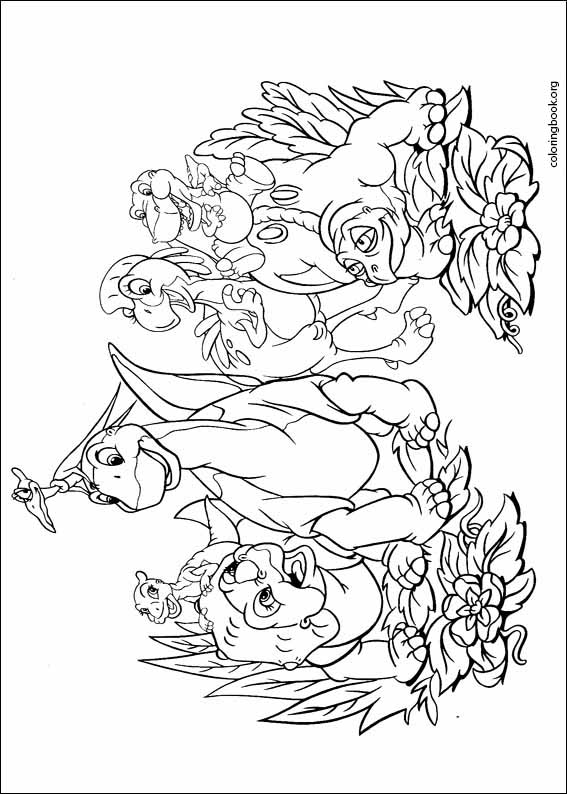 The land before time coloring page