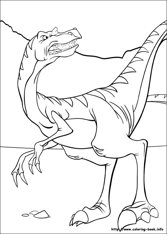 The land before time coloring picture