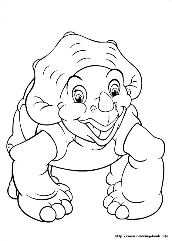 The land before time coloring picture