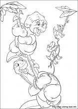 The land before time coloring pages on coloring