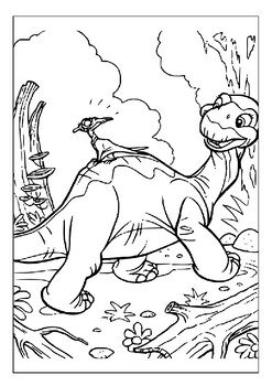 Printable land before time coloring pages collection kids printable adventure