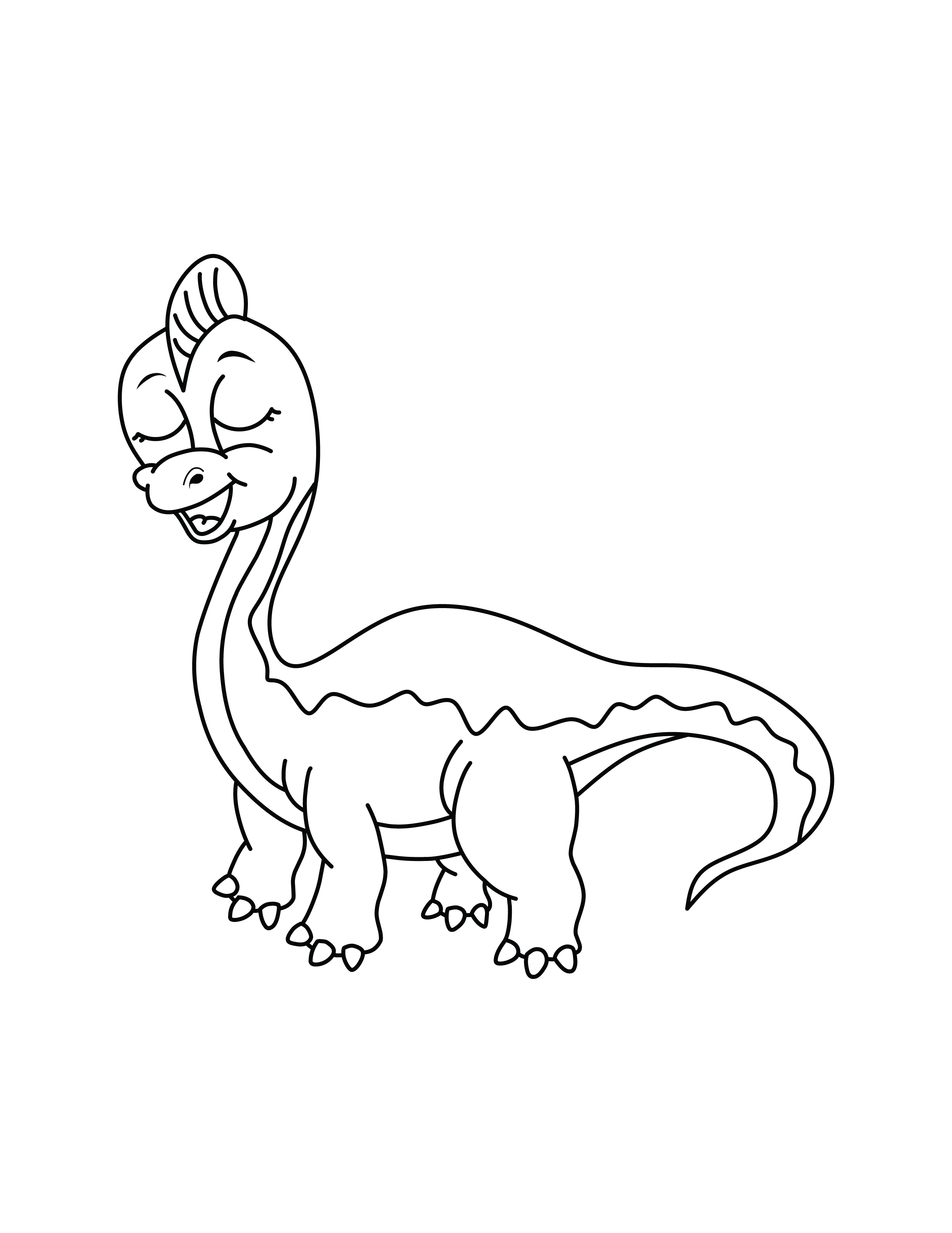 Cute dinosaur coloring pages for kids