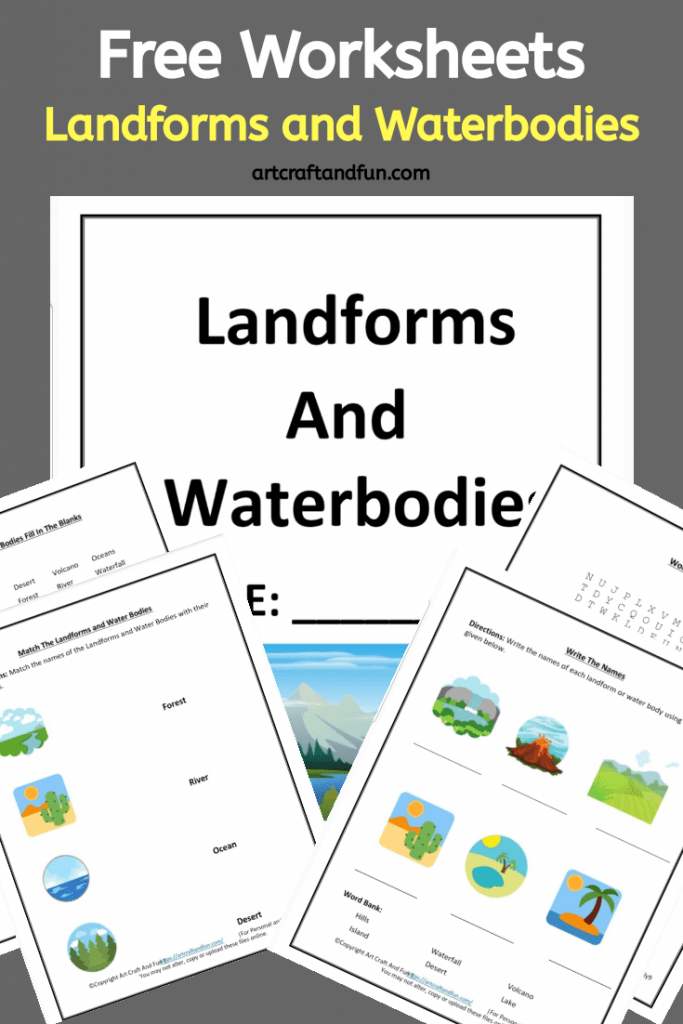 Free printable landform worksheets