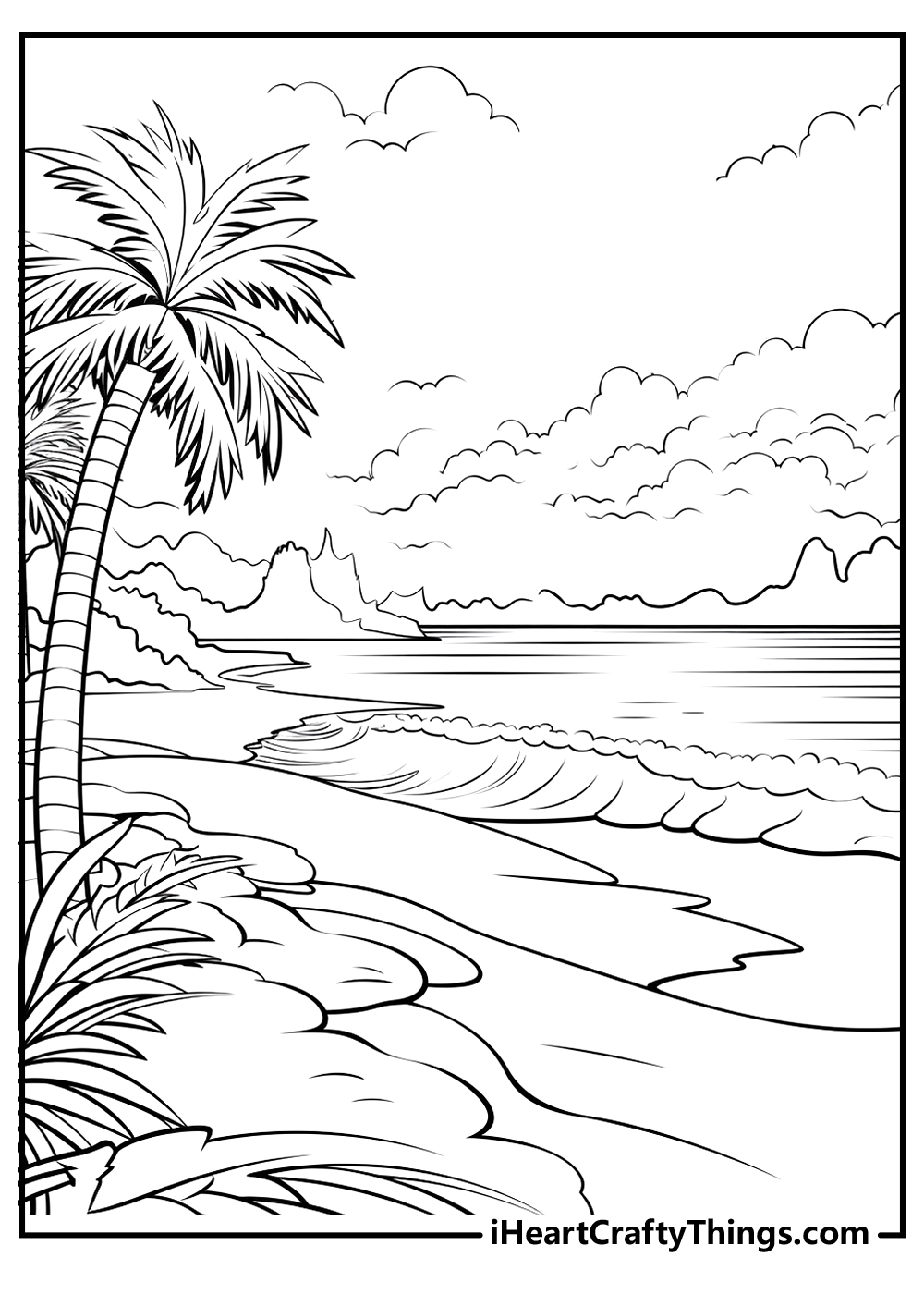 Printable landscape coloring pages updated