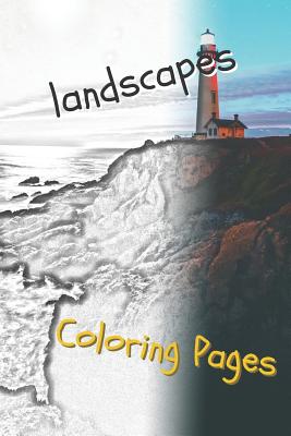 Landscape coloring pages beautiful landscapes coloring pages book sheets drawings paperback murder by the book