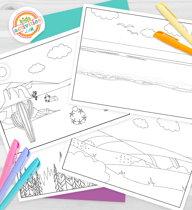 Printable landscape coloring pages for kids kids activities blog