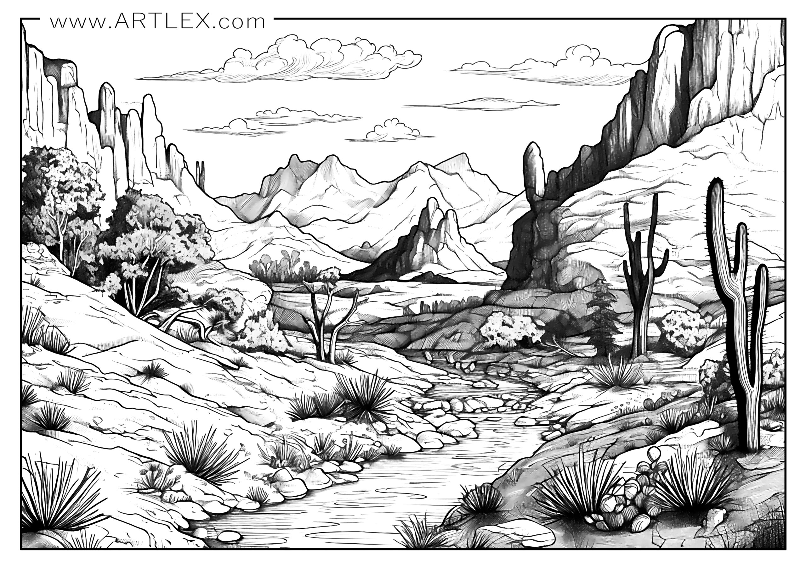 Of the best landscape coloring pages free printable â