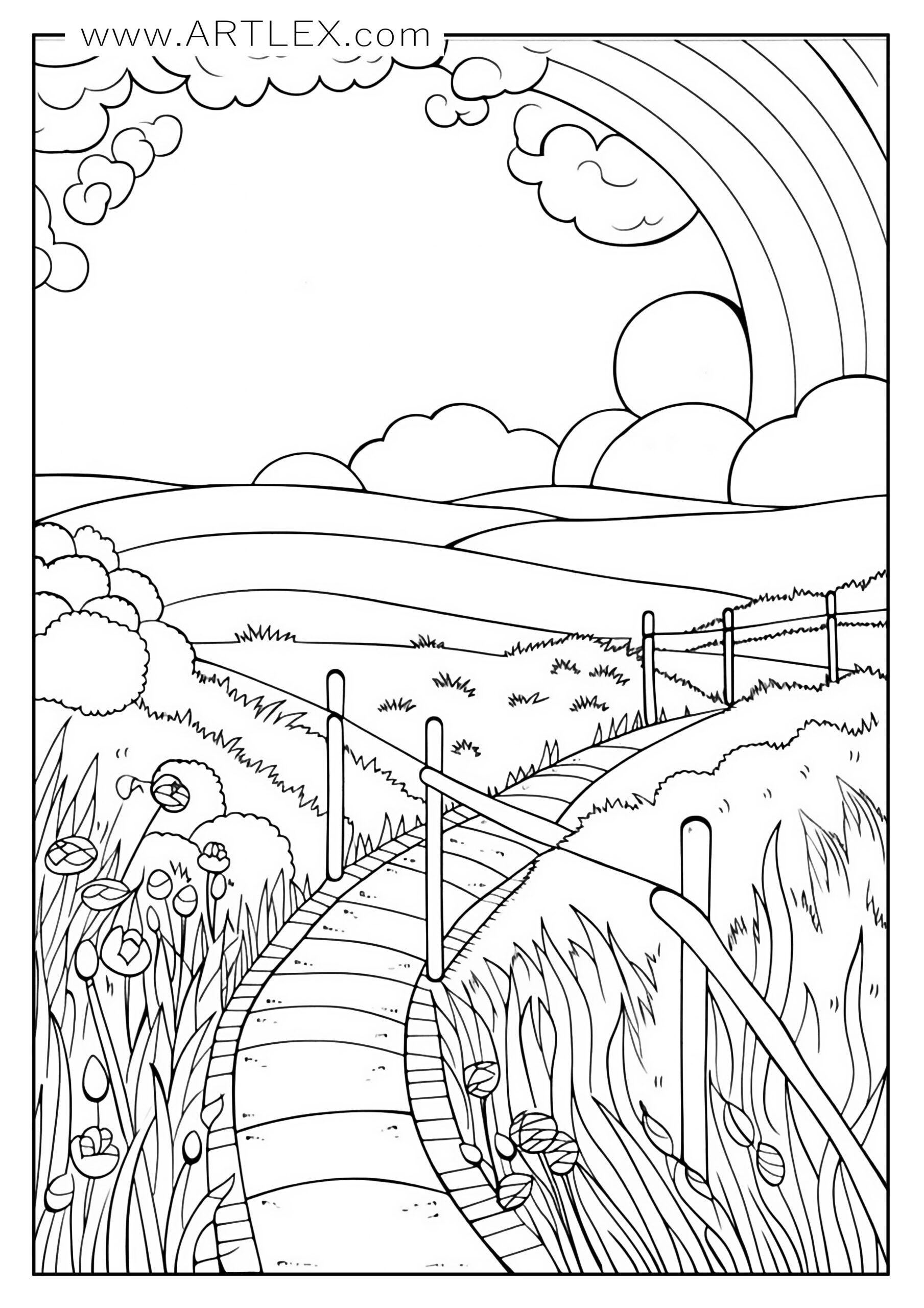 Of the best landscape coloring pages free printable â