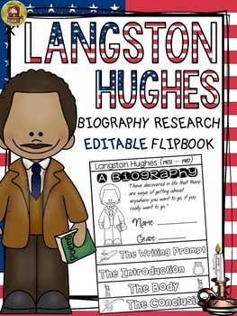 Black history biography langston hughes by teachtell tpt