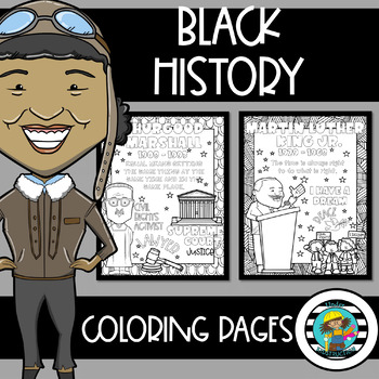 Black history month coloring pages by under kidstruction tpt