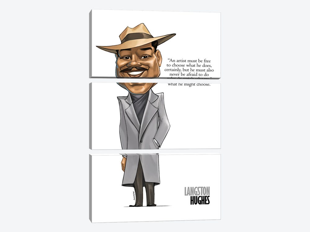 Langston hughes art print by andrew bailey