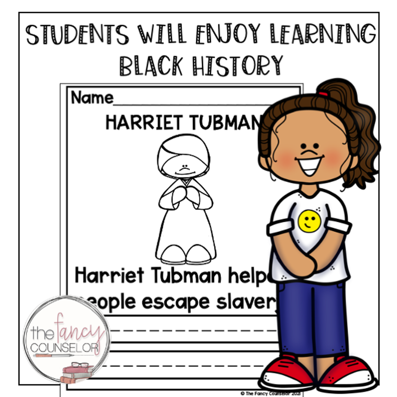 Easy black history learning pages kindergarten first grade handwriting