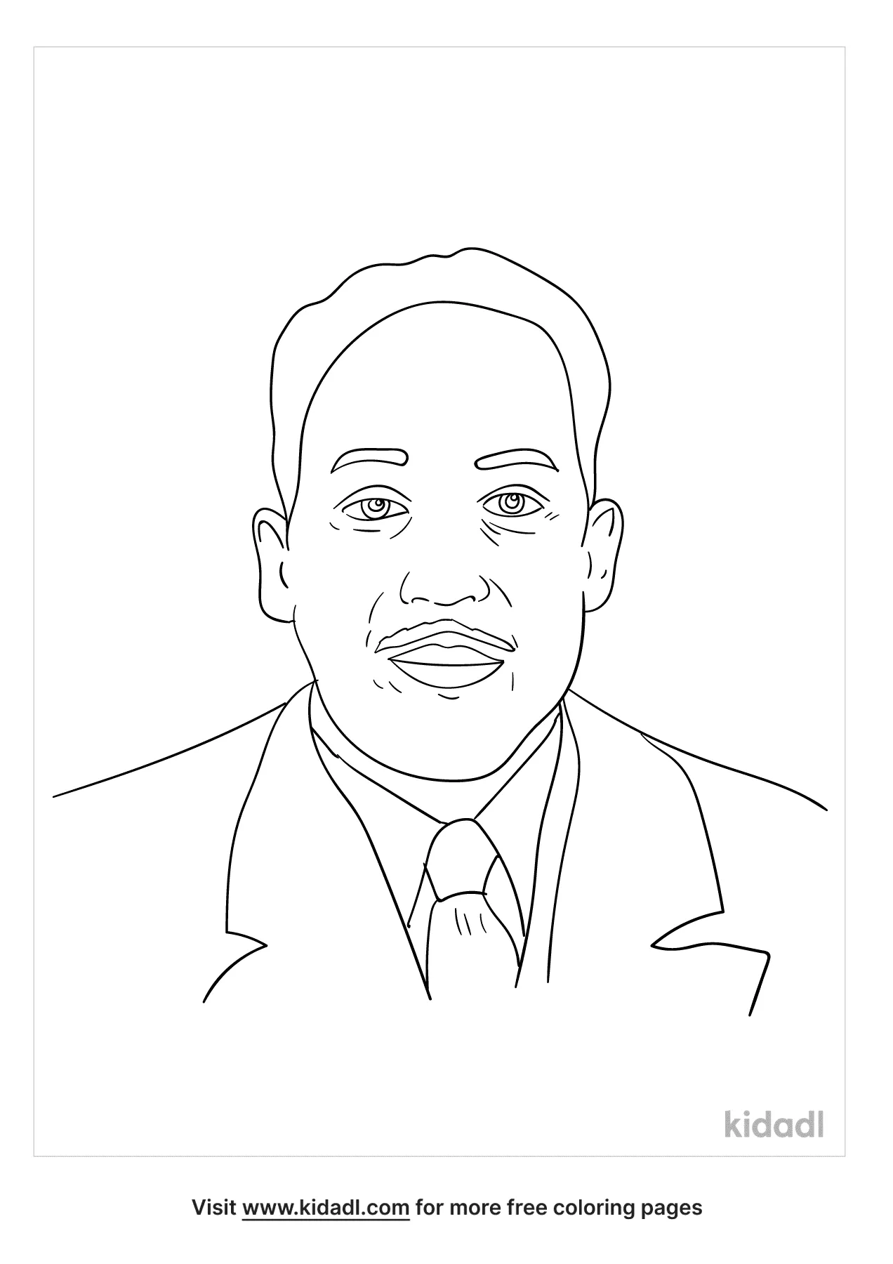 Free langston hughes coloring page coloring page printables