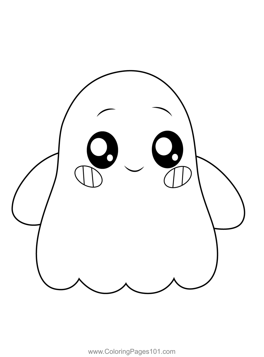 Ghosty lankybox coloring page cute coloring pages coloring pages printable coloring pages