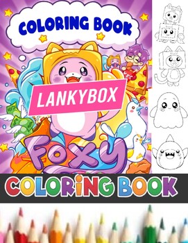 Lankybox coloring pagesprintable lankybox foxy and boxy coloring for kids