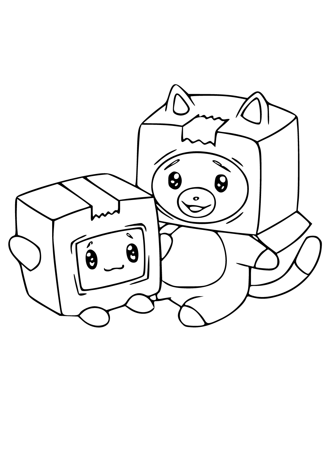 Free printable lankybox friends coloring page sheet and picture for adults and kids girls and boys