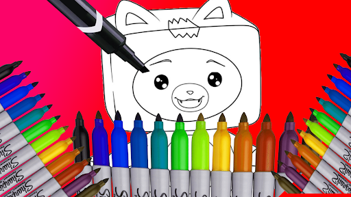 Lankybox coloring book