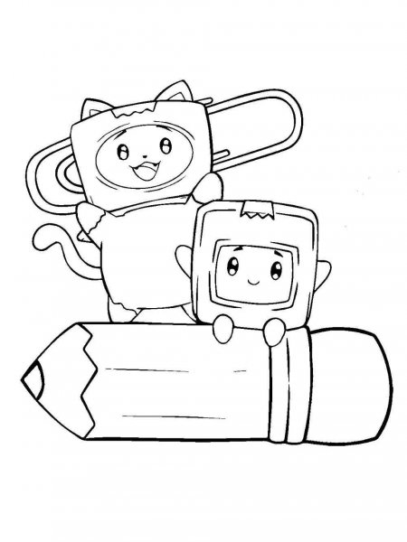 Lankybox coloring page