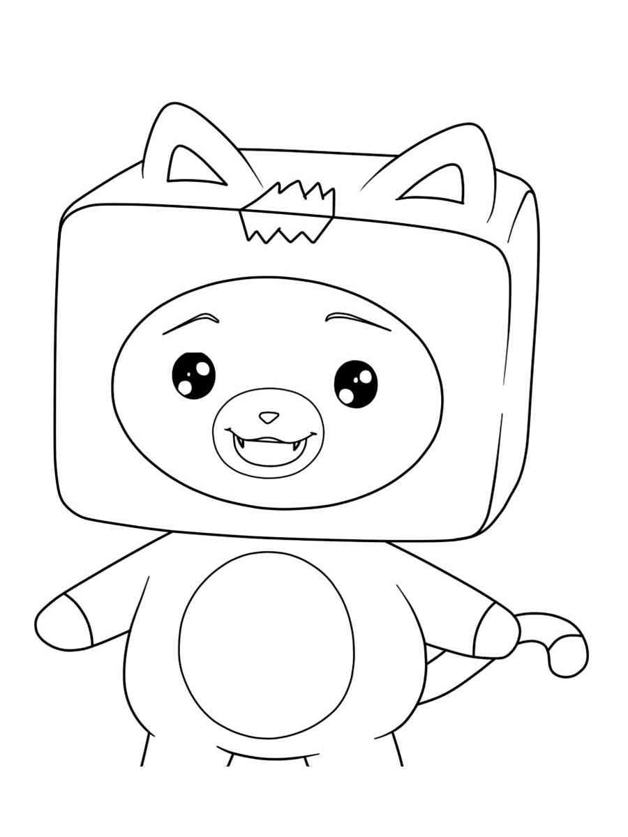 Lankybox coloring page