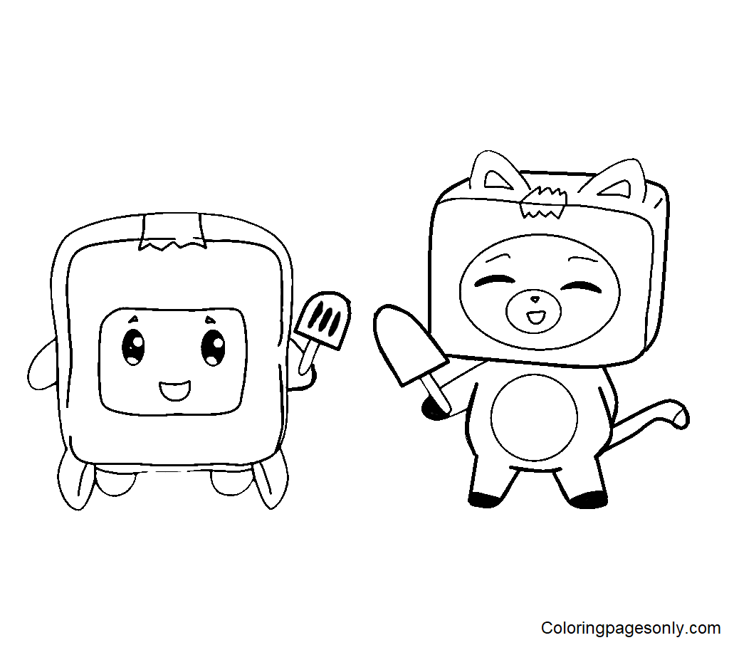 Lankybox coloring pages printable for free download