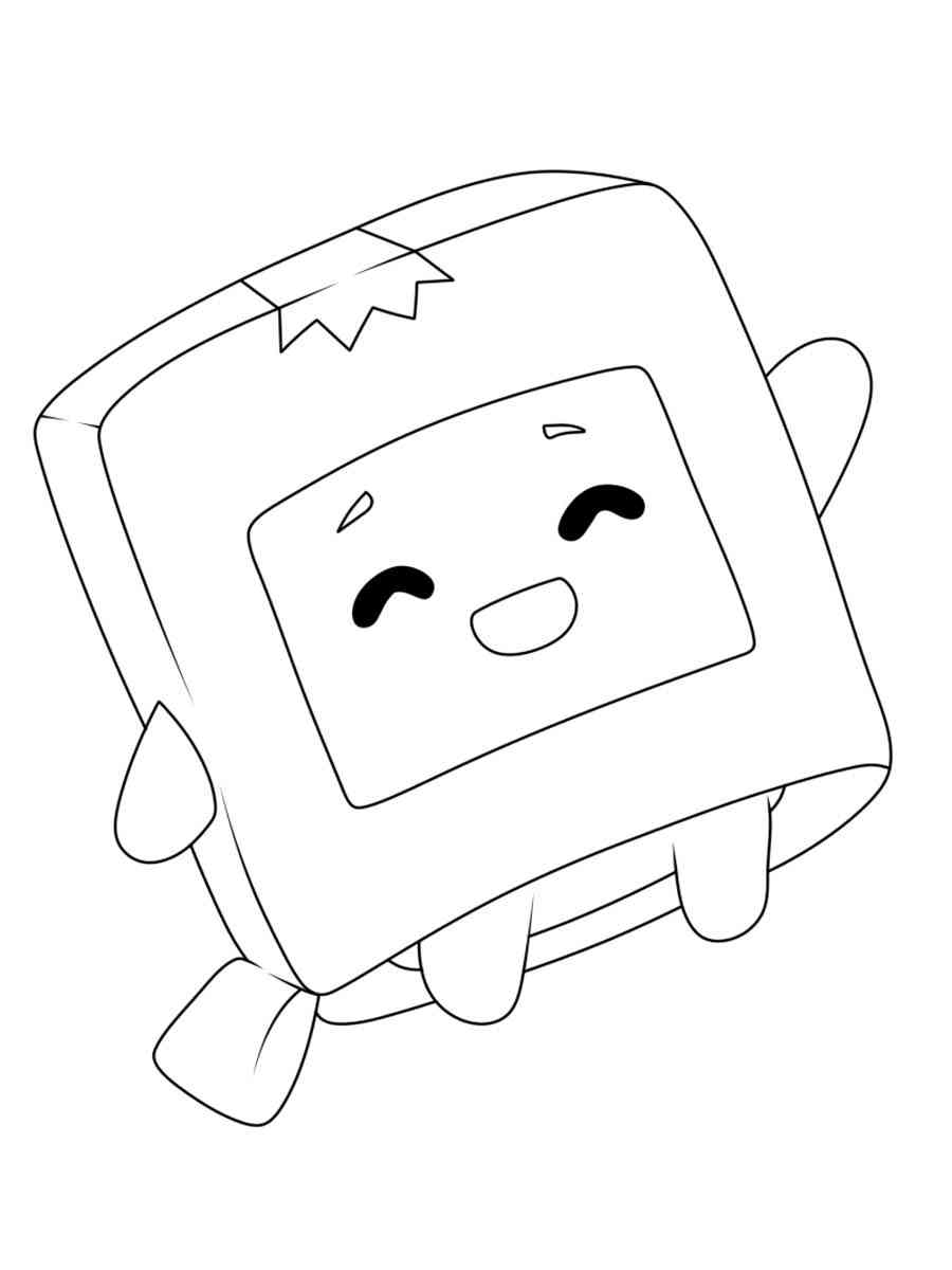 Lankybox coloring page