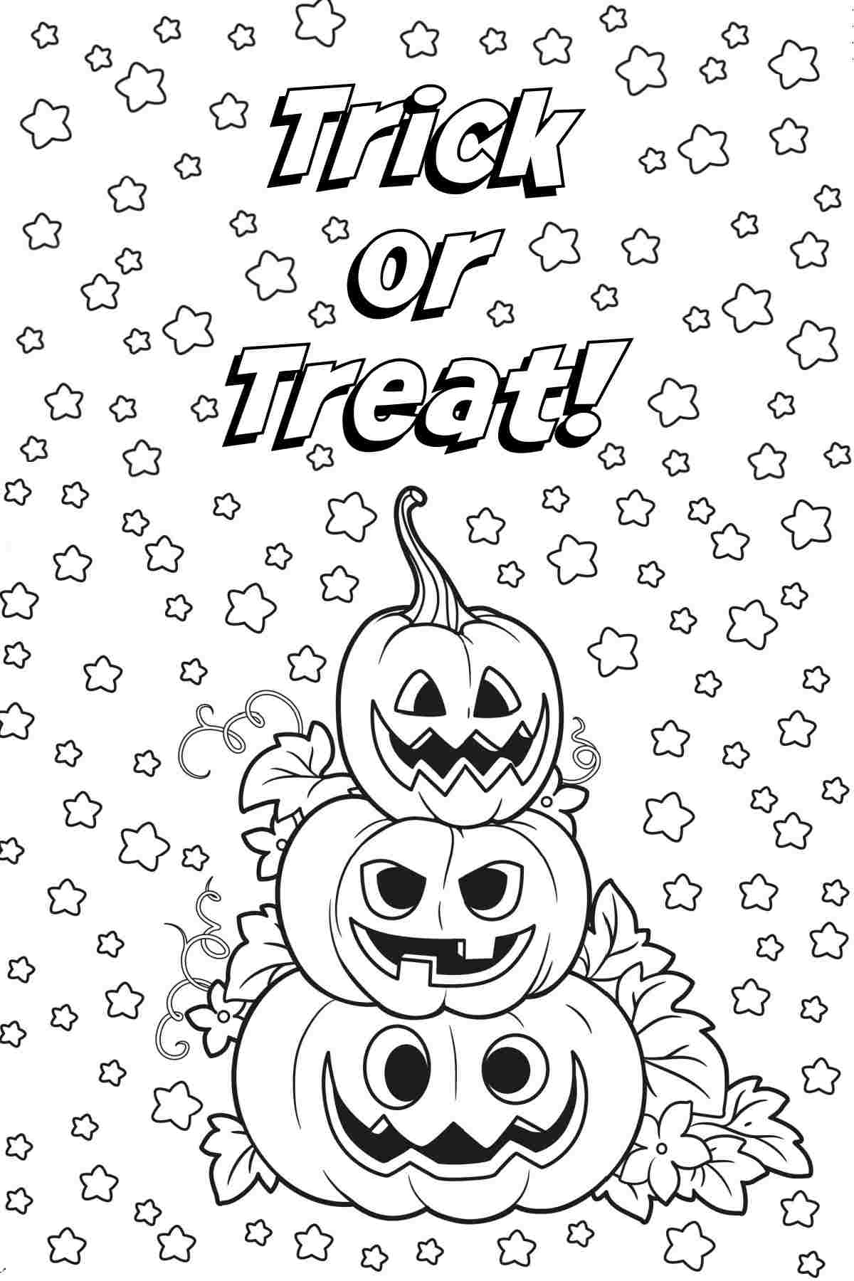 Get jack o lantern coloring pages